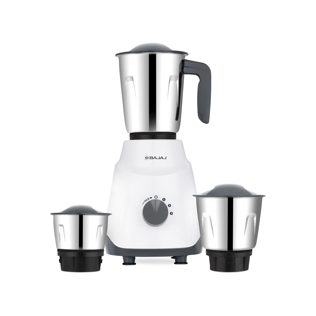 Bajaj Gx1 Ninja Series 500W Mixer Grinder With 3 Jars (Stainless Steel Jars) | Superior Mixie For Kitchen | Durable Mixer Grinde