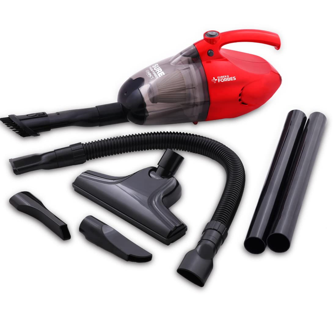 Eureka Forbes Compact 700 Watts Powerful Suction & Blower Vacuum Cleaner With Washable Hepa Filter & 6 Accessories,Compact,1 Yea