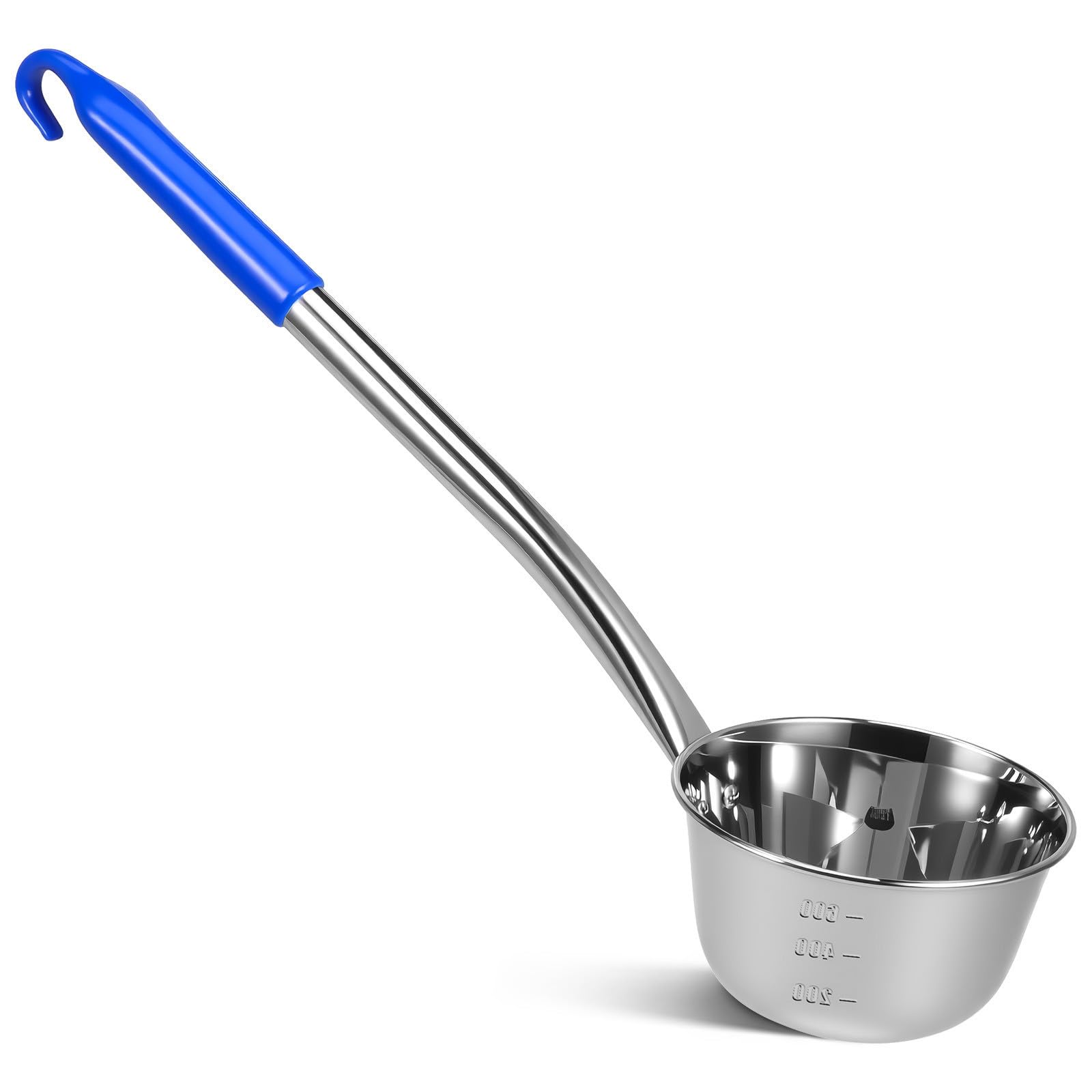 Long Handle Stainless Steel Ladle 600ml for Kitchen Serving