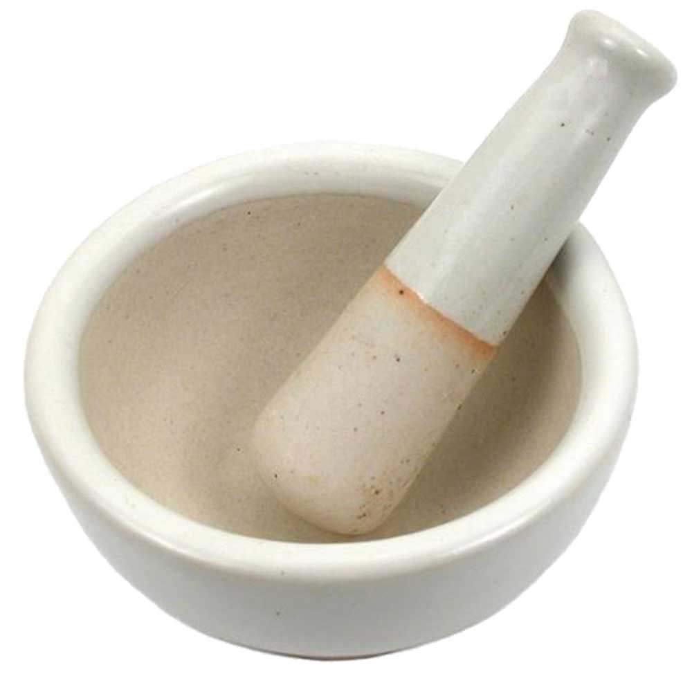 Jewel Tool 3'' Ceramic Bowl And Pestle | 150Ml Capacity | Great For Crushing & Grinding In Kitchen Or Laboratory | Grinds Powder