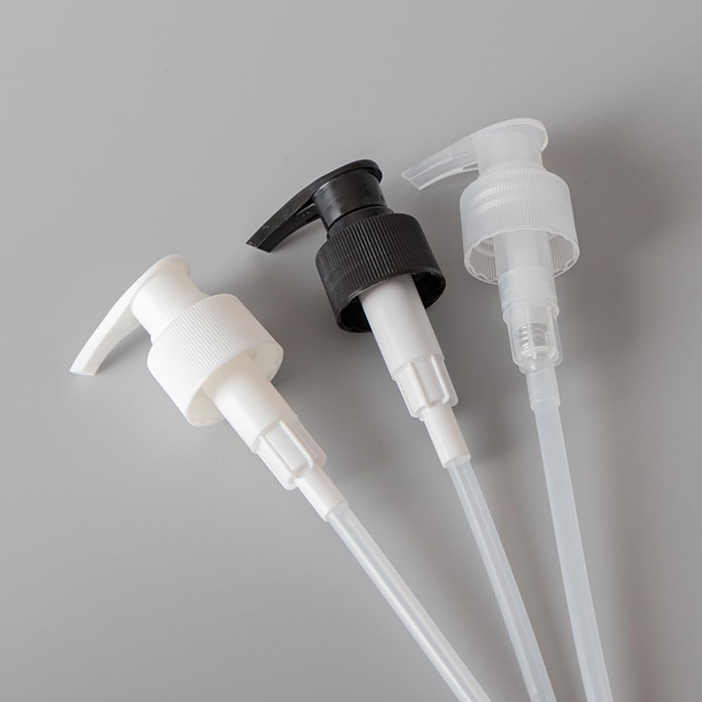 12 Pcs Black Plastic Soap Dispenser Pump Replacement Lotion Pump Heads for 24/410 Threaded Neck Bottles Compatible with Soap Lot