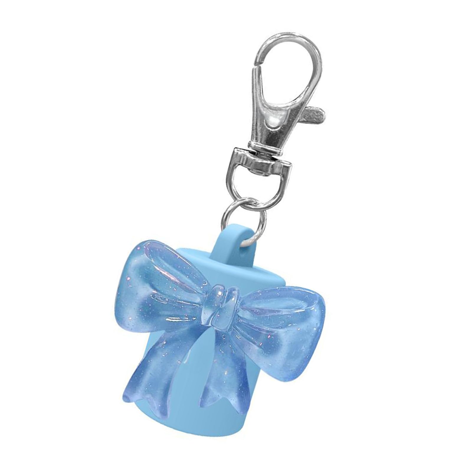 Jesscasday Portable Silicone Lip Gloss Keychain Cap Leak Design Travel Friendly Cosmetic Container For Travel