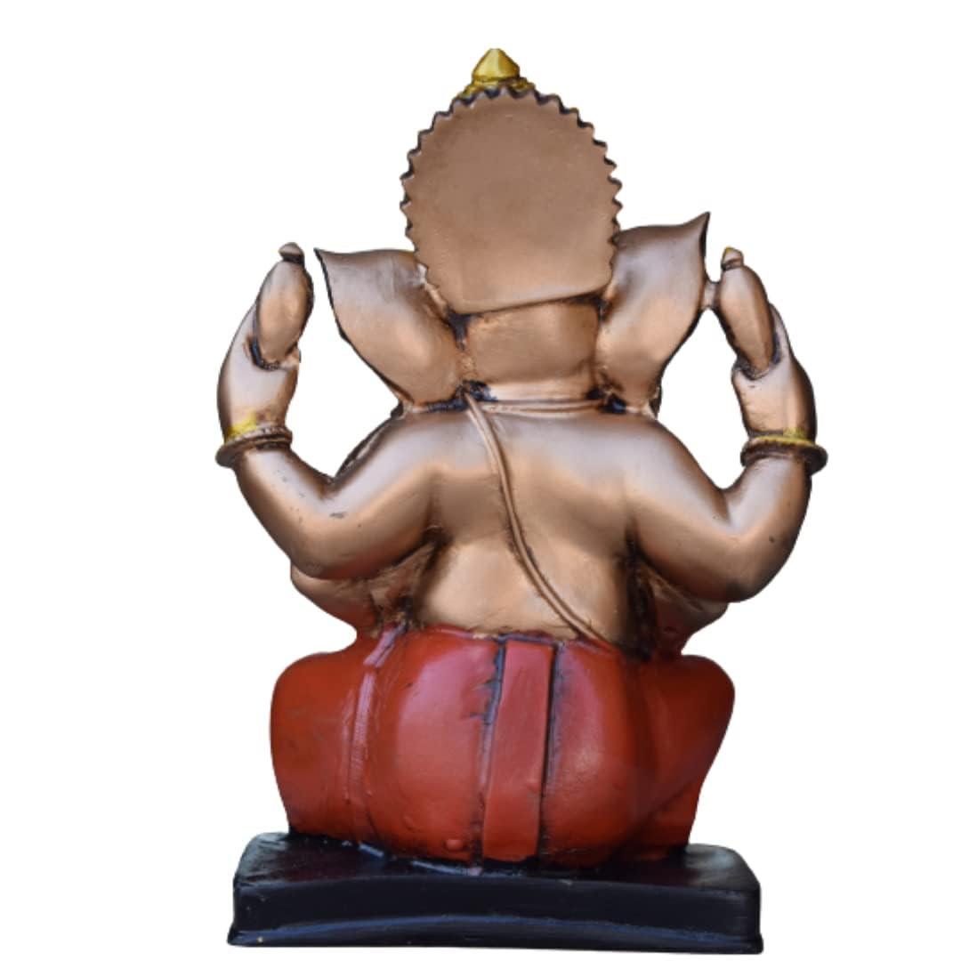 Welno Ganesh Idol For Home Dcor, Pooja - Decorative Ganesha Statue For Pooja And Gift Item (16 Cm X 12.9 Cm)