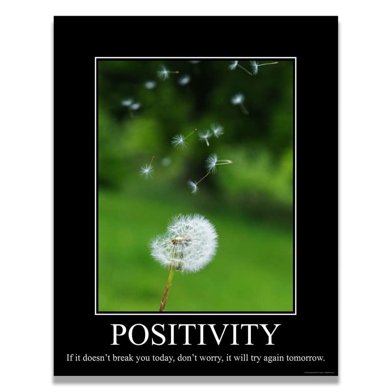 Positivity Demotivational Poster Snarky Ironic Funny Sarcastic Office Wall Decor Art Print 11X14 Inches Unframed