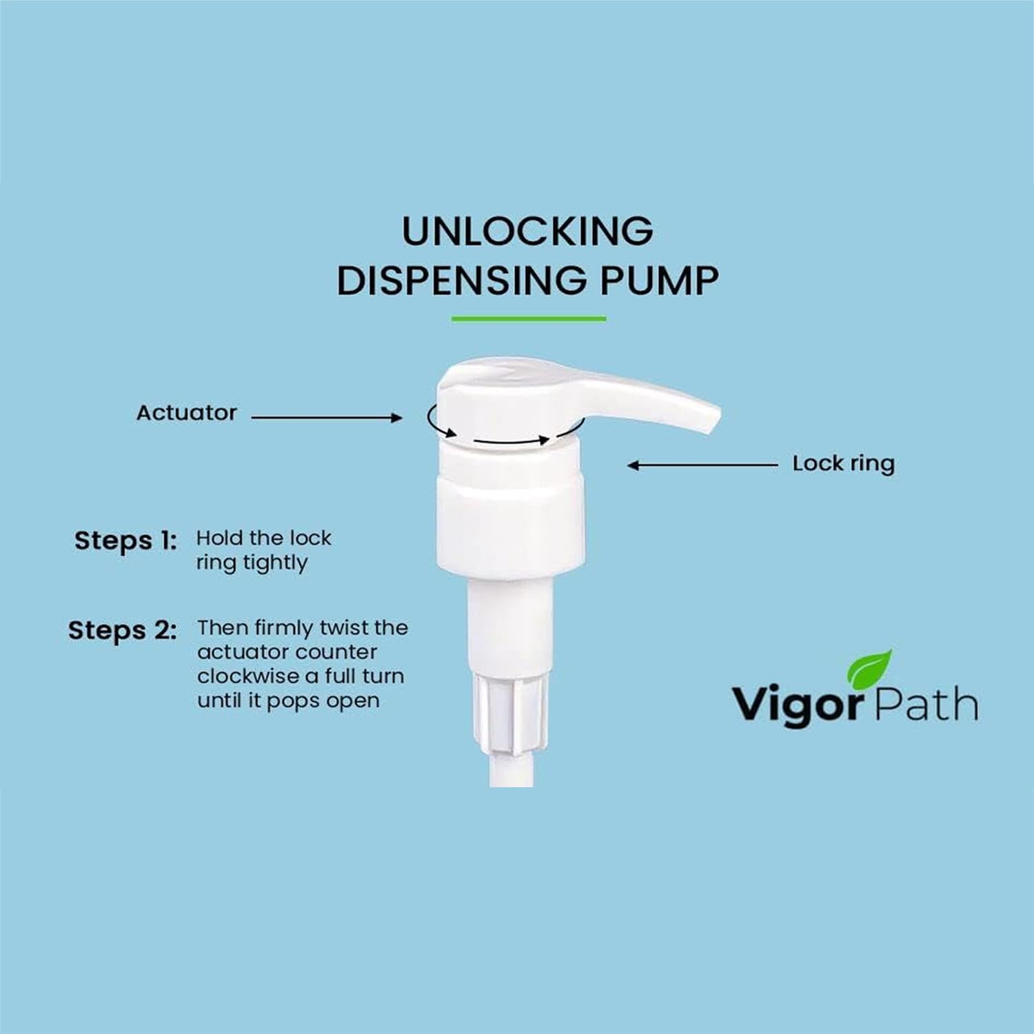 Universal Shampoo/Conditioner Dispenser Pump For Bottles, Leak Proof, Pump Top Fits 1 L/33.8 Oz Bottles, 28/410 Neck Size, Varie