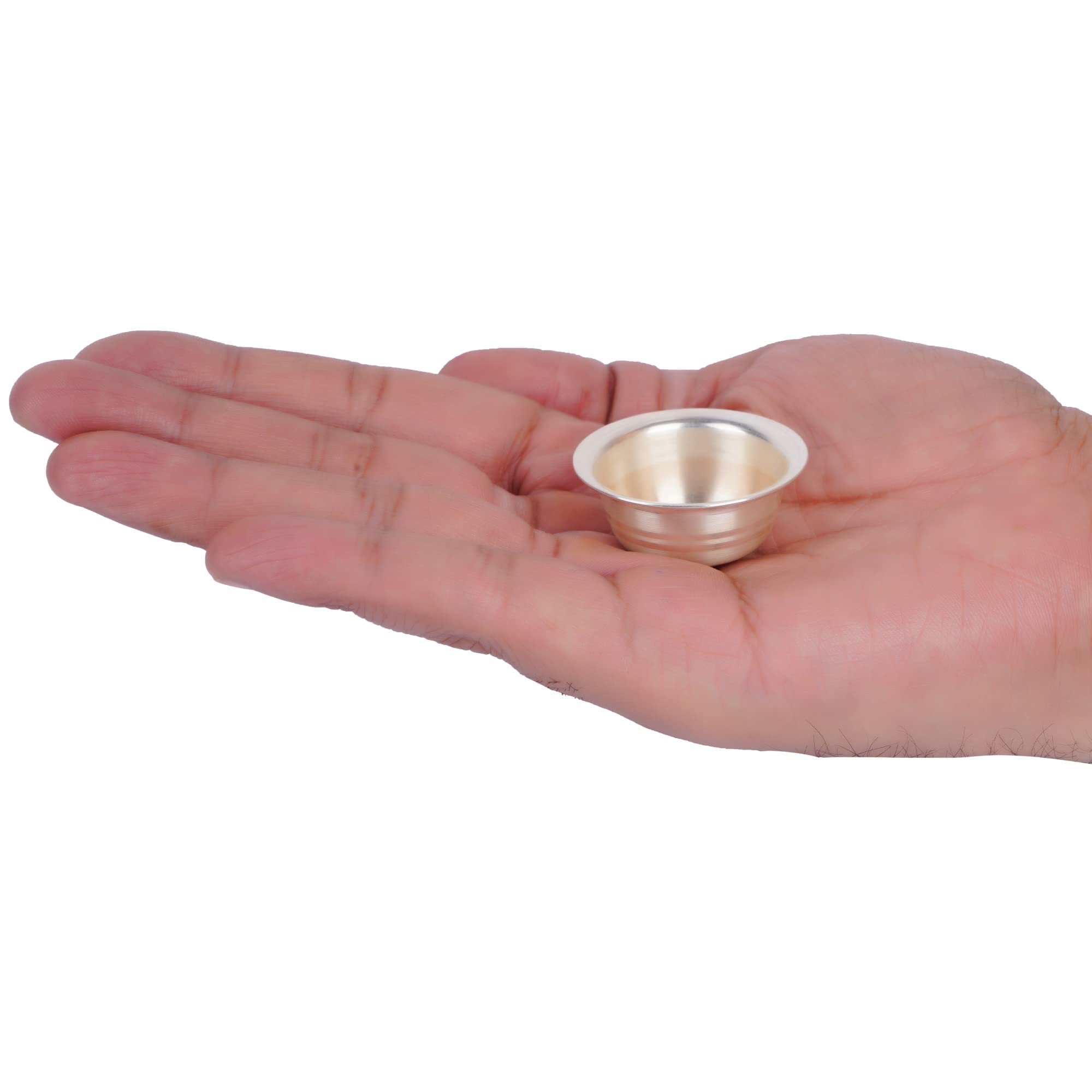 DHRUVS COLLECTION 925 Silver Bowl for Pooja, Workplace, Home, Temple and Gifting Purposes (5 Grams, Small)