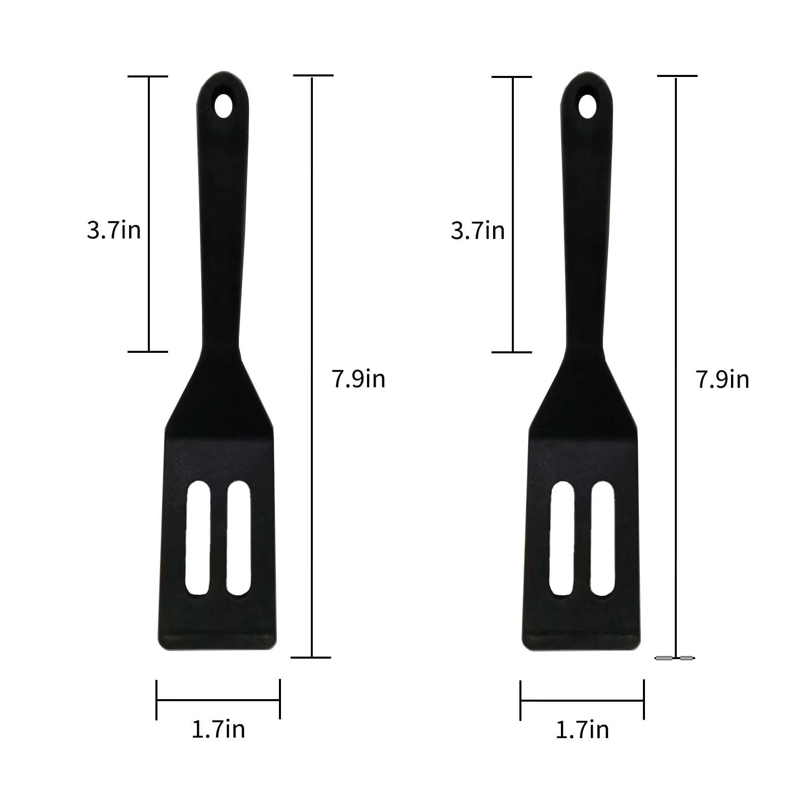 Silicone Spatula, 2 Pcs Mini Small Tiny Flexible Brownie Turner Spatula Set For Nonstick Cookware, Perfect For Cooking, Baking,