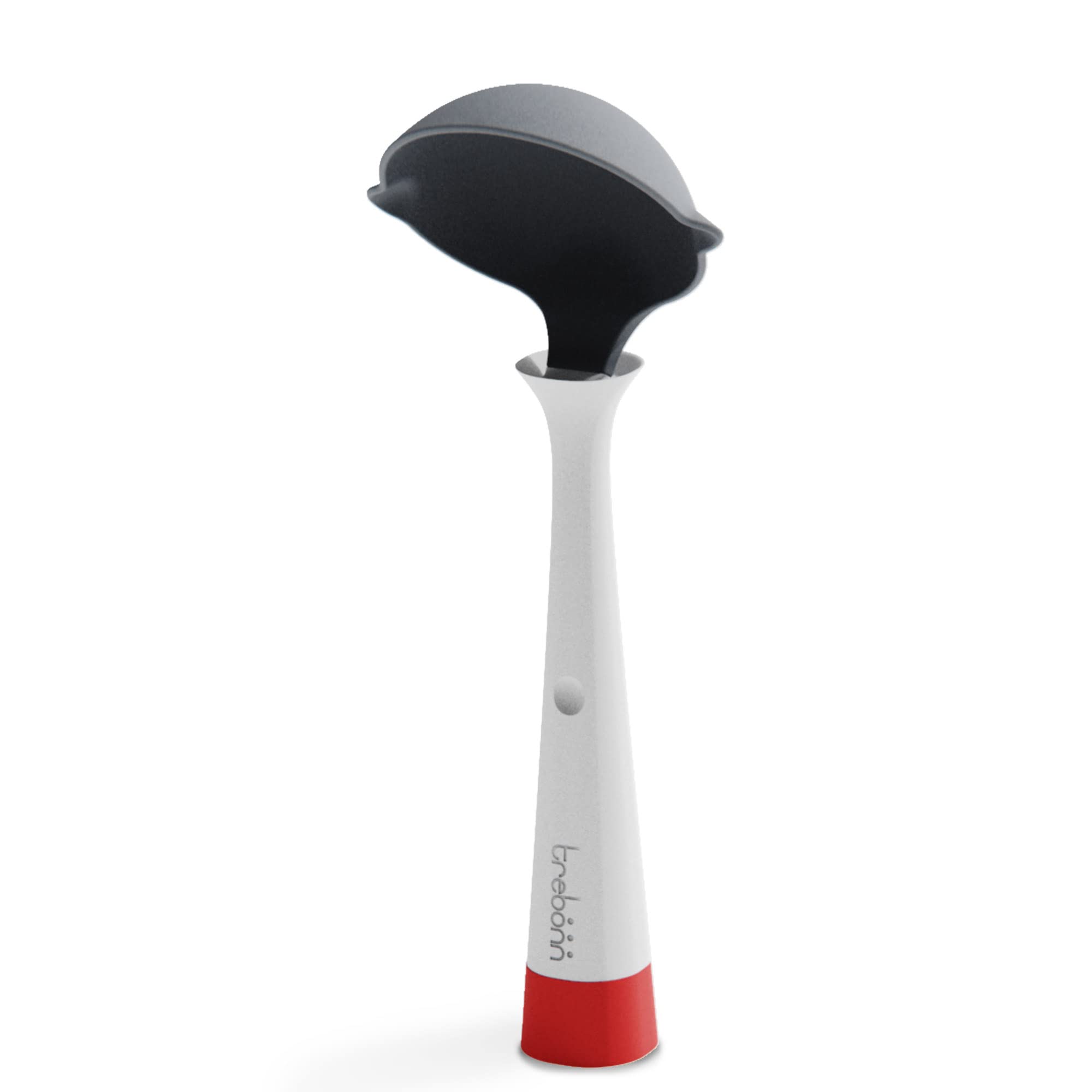 TREBONN UP! Soup, Stew and Sauce Ladle, Designed with Reservoir to Capture Liquid Drips, Coral, 1 Count