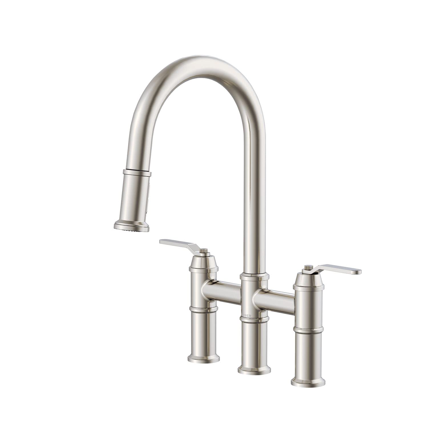 Kinzie 2H Bridge Pull-Down Kitchen Faucet 1.75gpm Stainless Steel