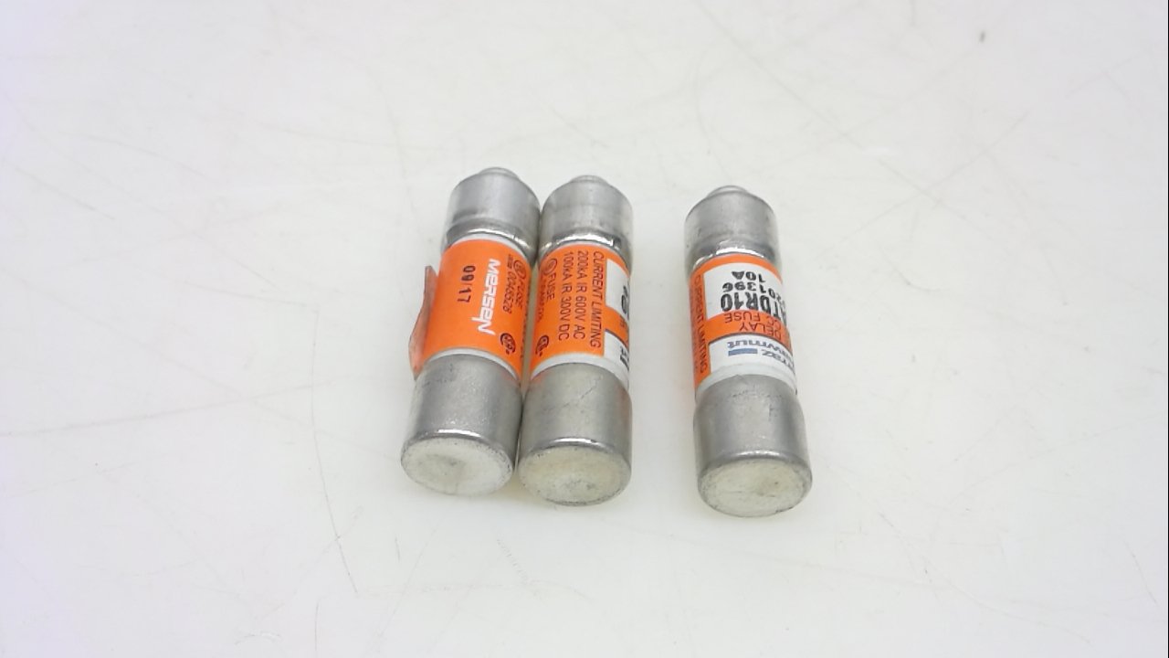 Ferraz Shawmut Atdr10 - Pack of 3 - Fuse, Amp-Trap, Time Delay, 10A Atdr10 - Pack of 3 --Like New Condition