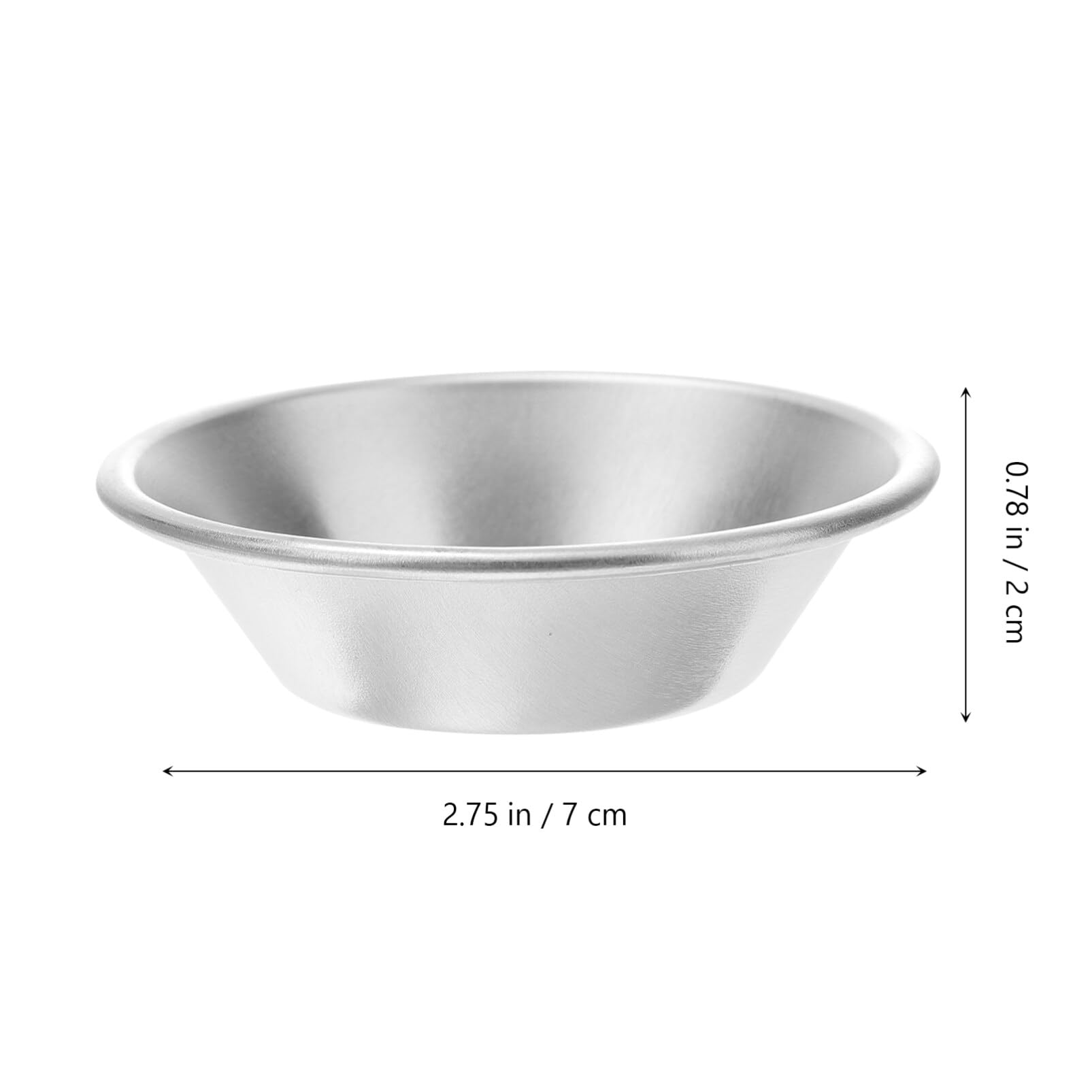 25 Pack Egg Tart Molds Aluminum Alloy Tartlets Dessert Mold Pans Tiny Pie Tin Puto Cup Bakeware Muffin Cupcake Cake Cookie Mold