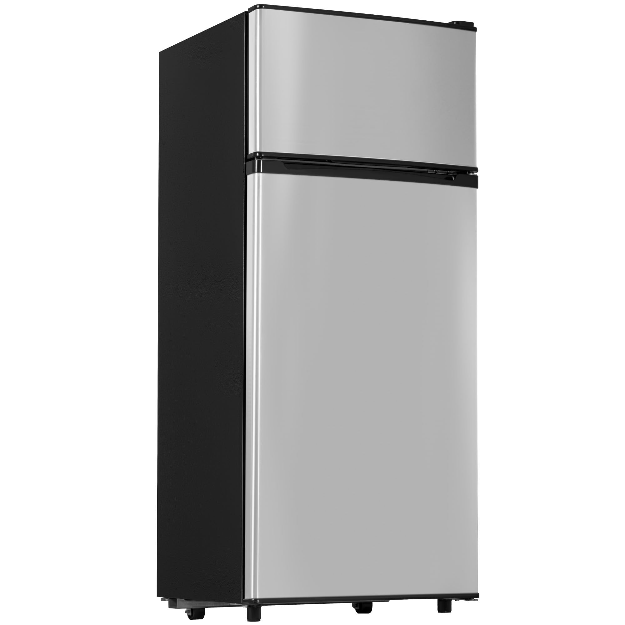Manastin 4.5 Cu.Ft Mini Fridge with Freezer, Small Fridge with 2 Doors for Office, Kitchen, Dorm and Bedroom, Mini Refrigerator 