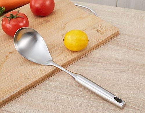 Tbwhl Dinner Spoon Serving Spoon, 304 Stainless Steel 12.5 Inch Premium Brushed Stainless Steel Large Serving Spoon Kitchen Tool