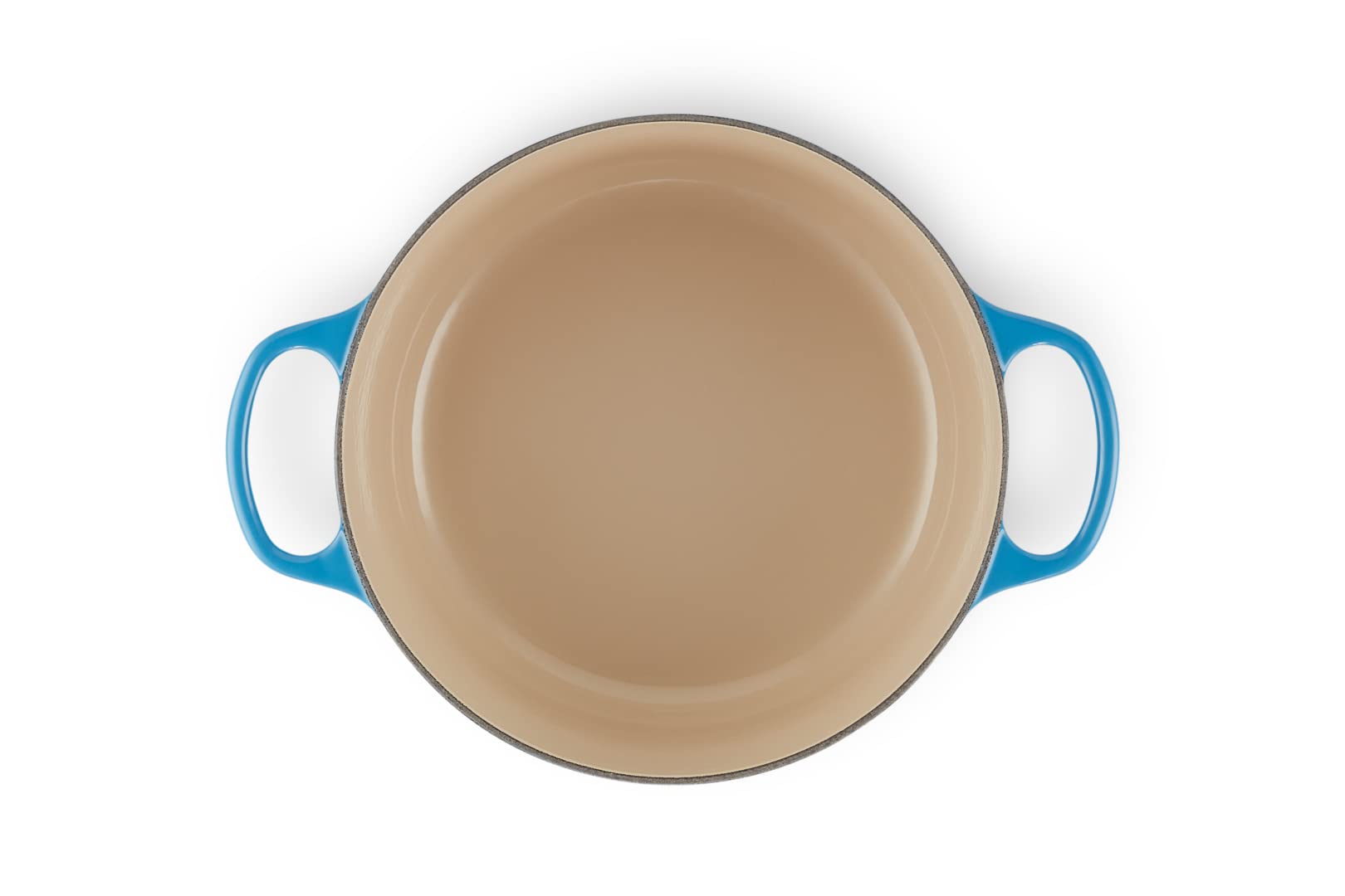 Le Creuset Signature Enamelled Cast Iron Round Casserole Dish With Lid, 26 Cm, 5.3 Litre, Azure, 21177182202430