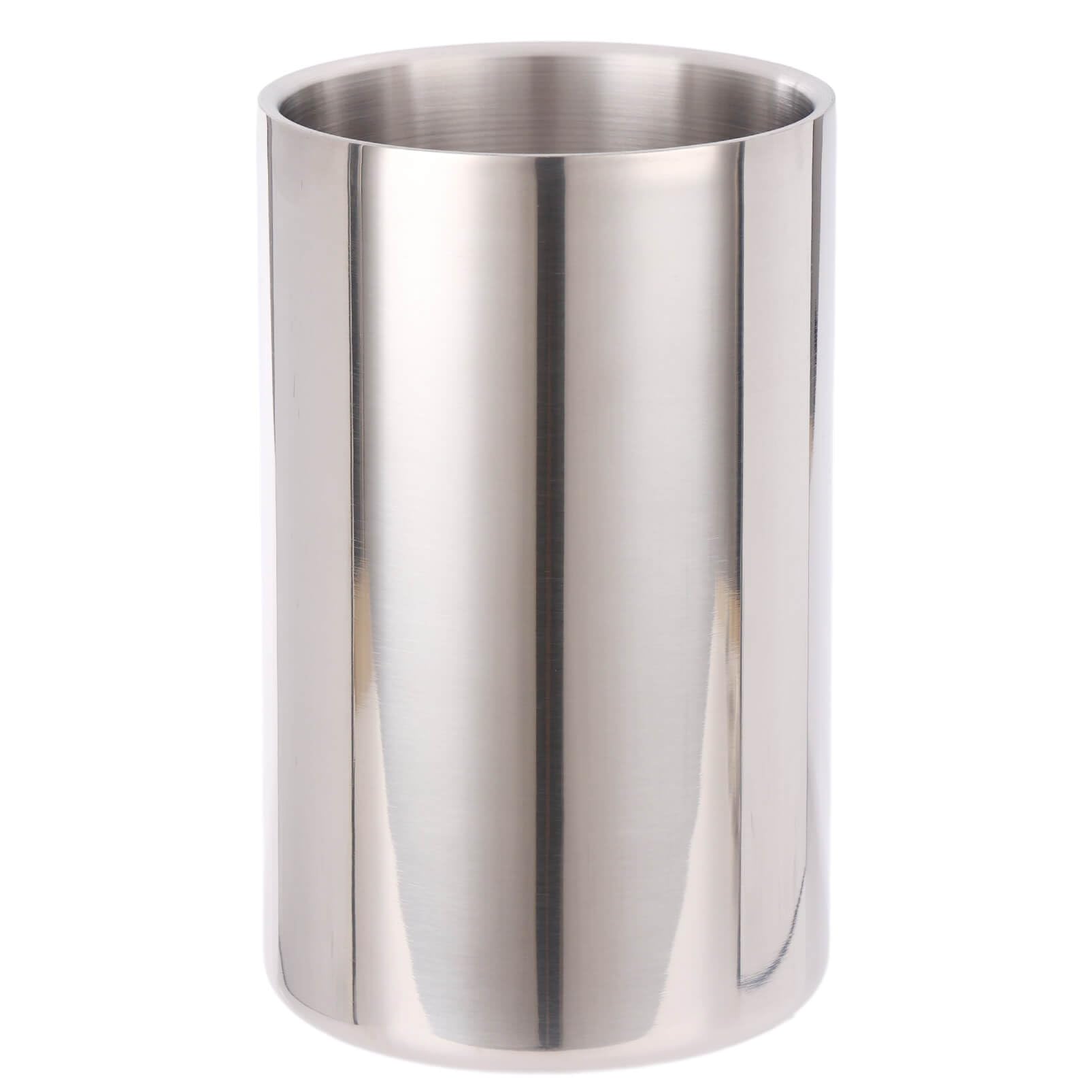 Double Wall Utensil Holder, 304 Stainless Steel Sleek Holder for Countertop