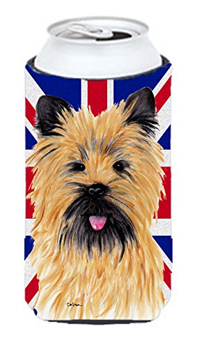 Cairn Terrier with English Union Jack British Flag Tall Boy Beverage Insulator Hugger SC9832TBC
