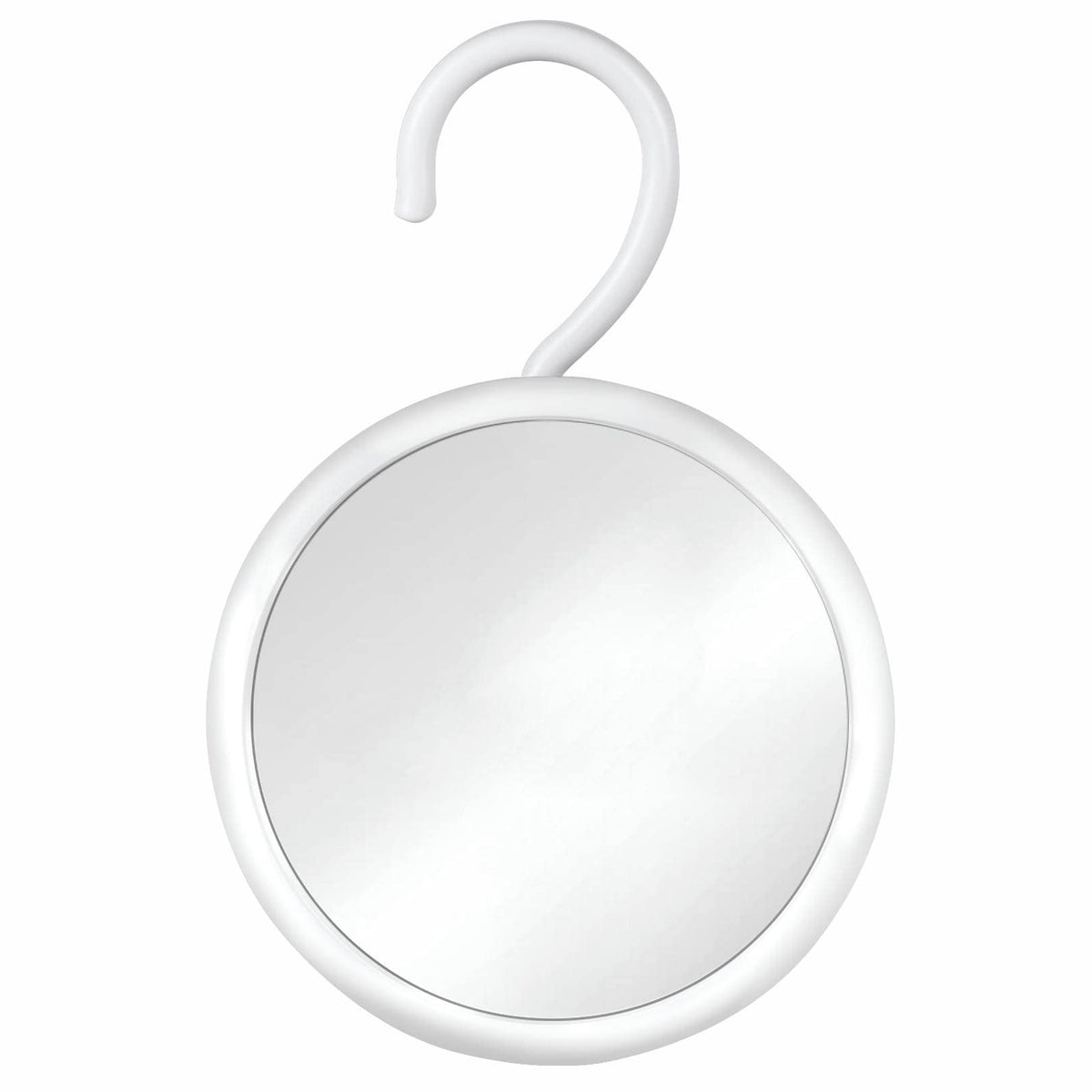 Mirrorvana Hangable Round Fogless Shower Shaving Mirror With 360    Swivel Rotatable Hook For Hanging And Bonus Anti-Fog Spray -