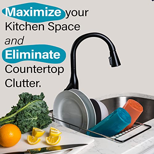 Better Houseware 1484.8 Over Sink Dish Drainer  19.25 x 8.25 x 4.5  Stainless Steel