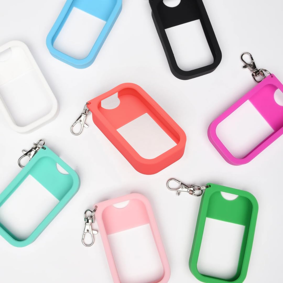 Silicone Case Compatible With Your Favorite 1 Fl Oz Hand Sanitizer Spray Or Mist - 3 Pack Of Pinks