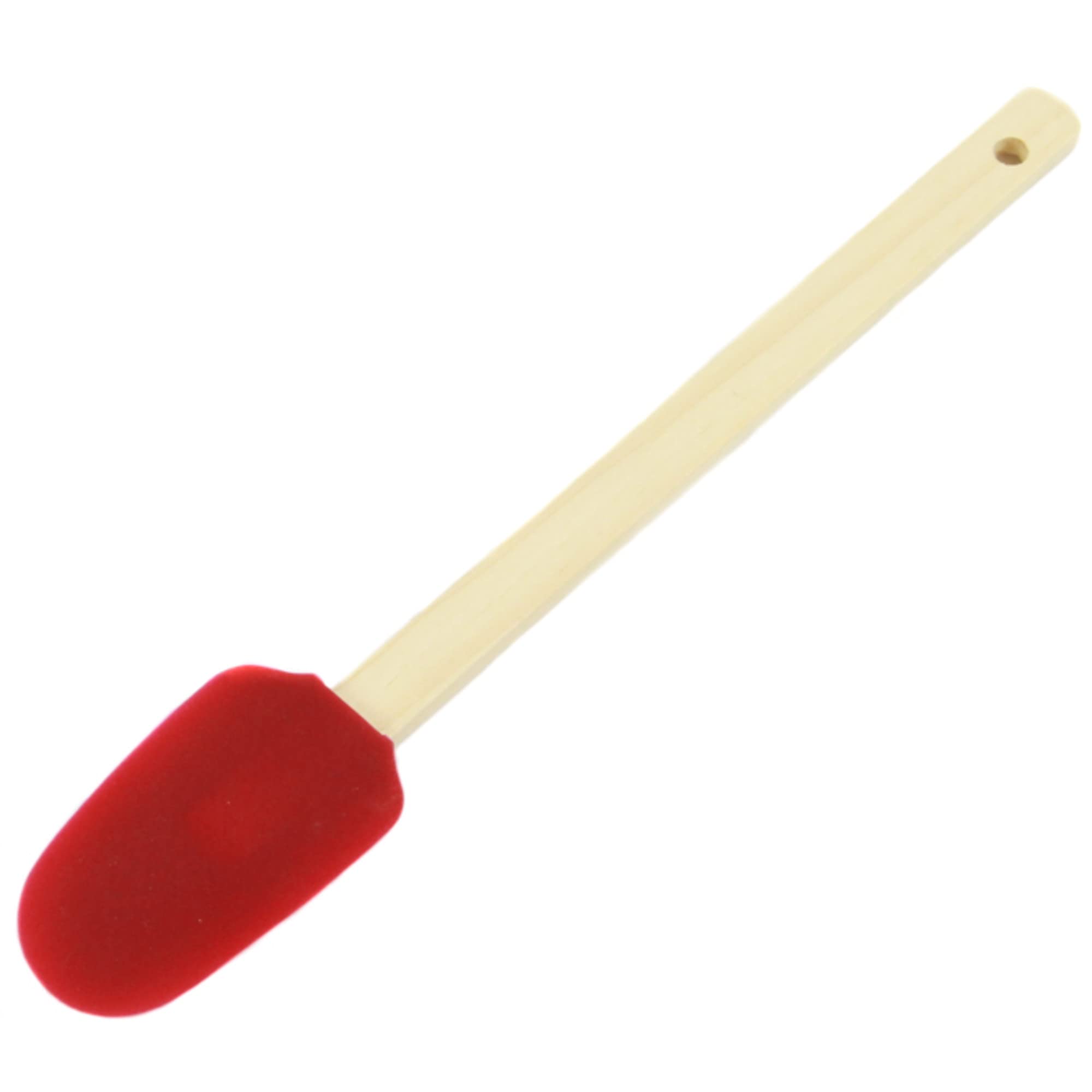 Chef Craft Select Wooden Handled Silicone Spoon Spatula, 12 Inch, Color May Vary