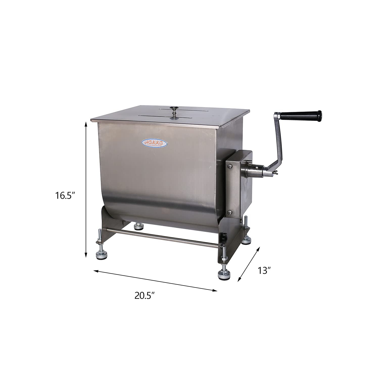 Hakka 60-Pound/30-Liter Capacity Tilt Tank Manual Meat Mixers