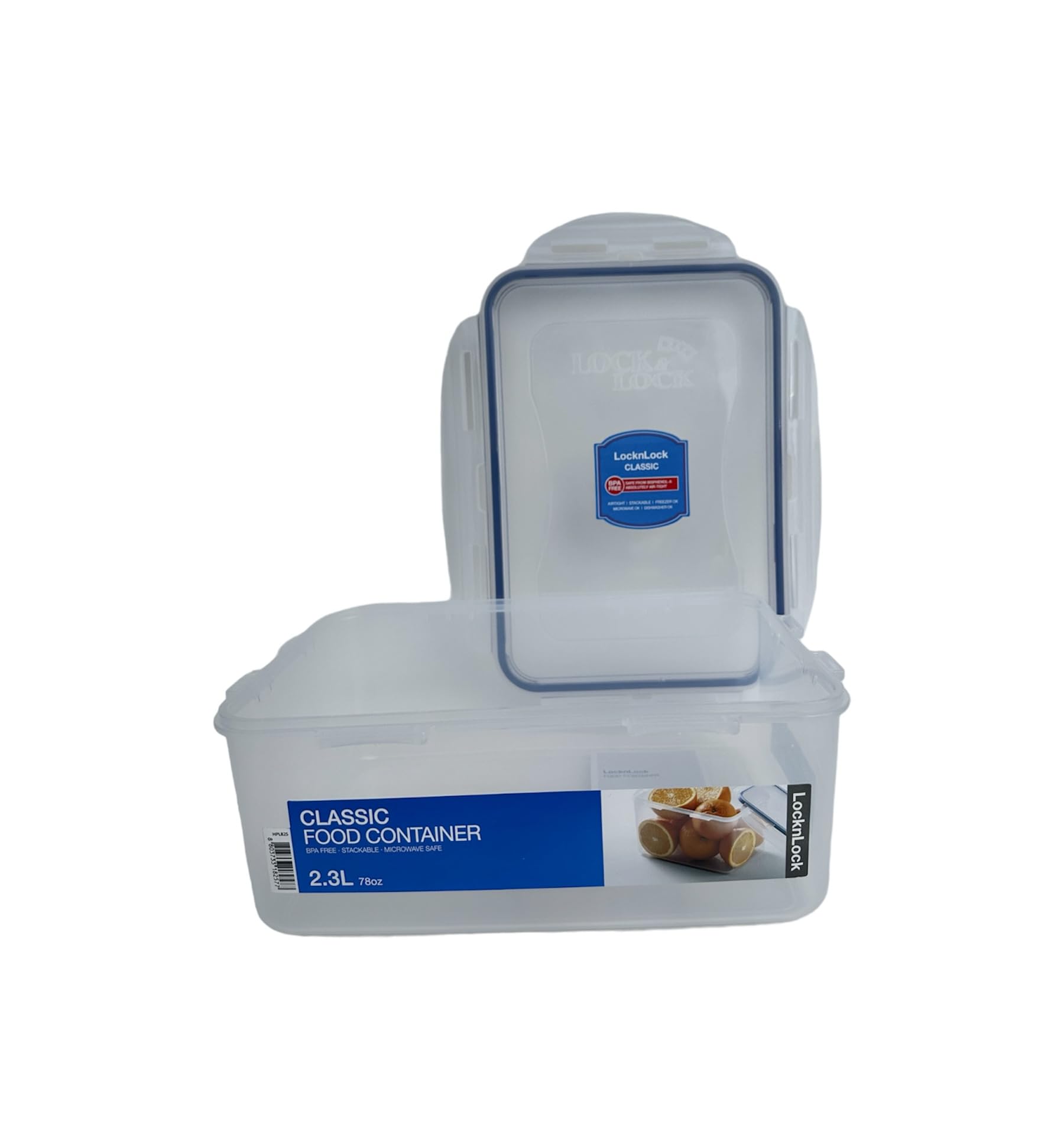Lock & Lock Rectangular Food Container, Tall, 9.6-Cup, 78-Fluid Ounces