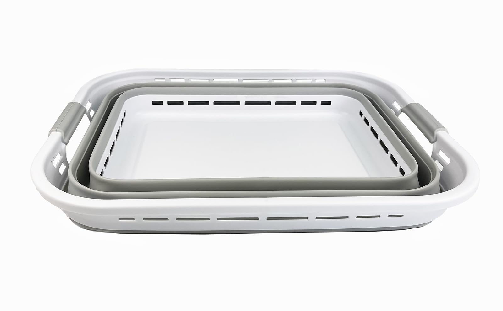 Sammart 42L (11 Gallons) Collapsible Plastic Laundry Hamper/Basket - Foldable Storage Container/Organizer - Portable Laundry Bas