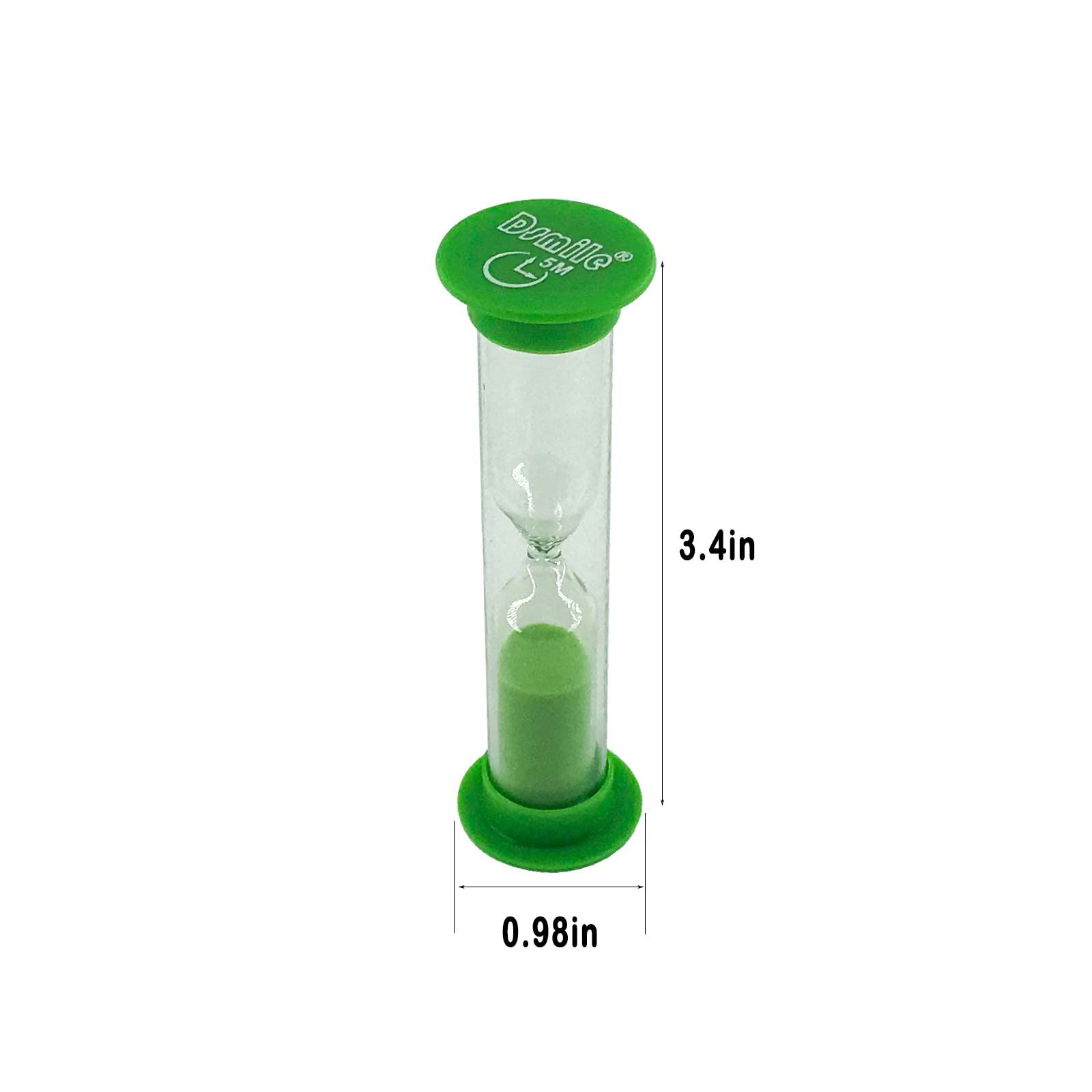 Dsmile 2 Minute Sand Timer Plastic Hourglass For Games Classroom Home Office Kitchen Brush Teeth Use, Set Of 20