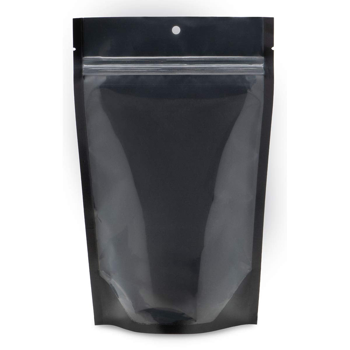 100 Pcs 6''X9.5'' Mylar Clear/Black Nylon Resealable Stand Up Bags Heat Seal Zipper Lock Reusable Storage Pouches For Zip Food S