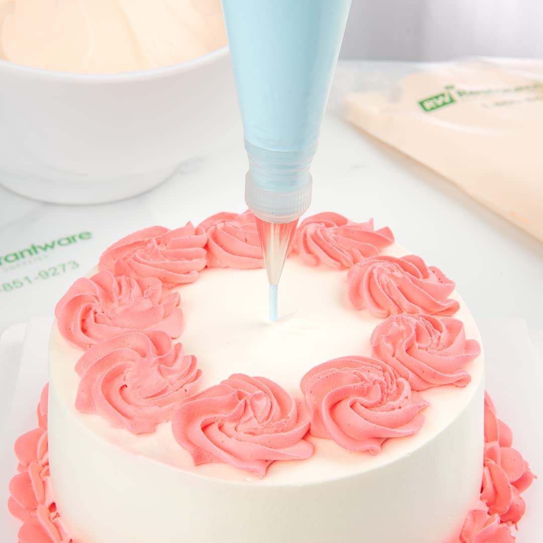 Restaurantware Pastry Tek Piping Tip 1 Round Round Tip For Icing - #5 Corrosion-Resistant Stainless Steel Icing Tip Dishwasher-S