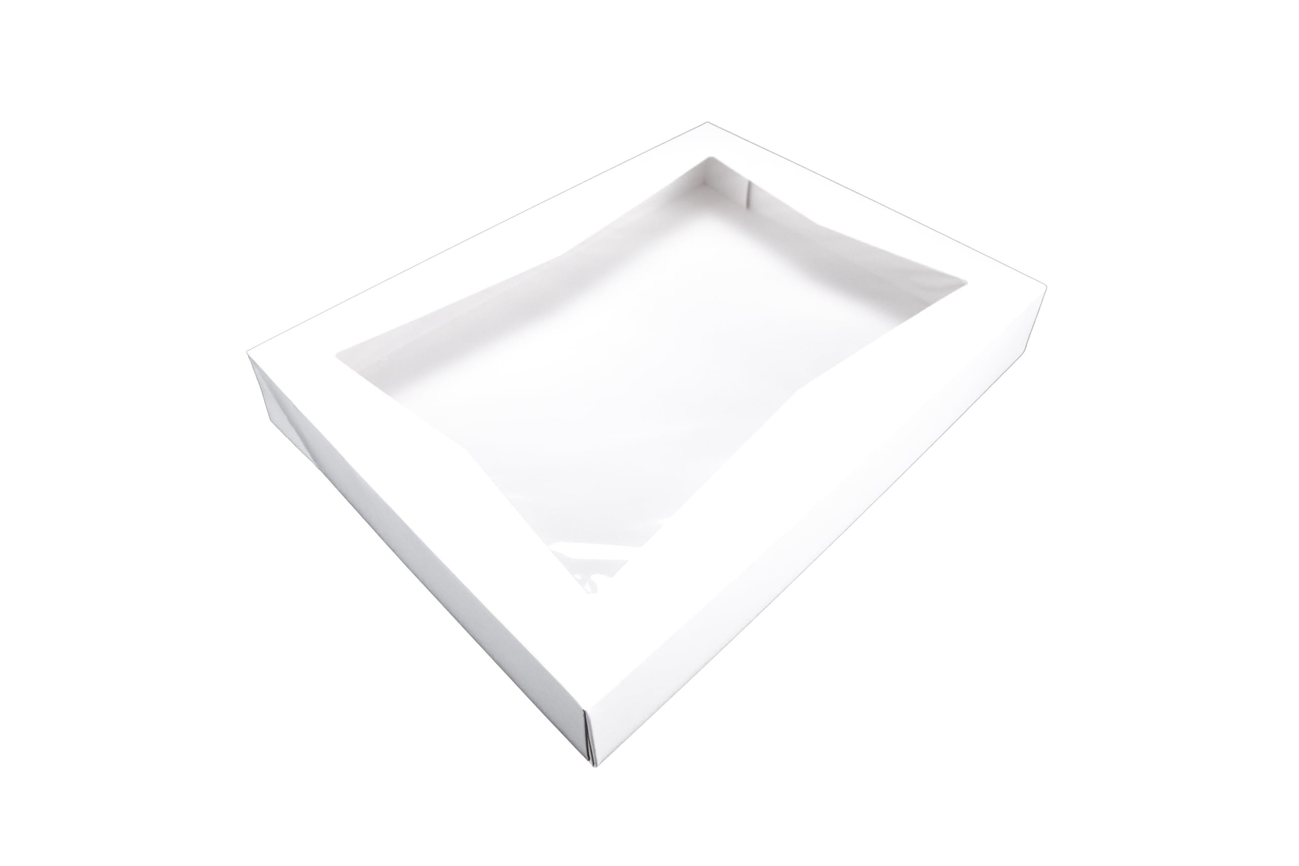 Southern Champion Tray 24543 White Paperboard Window Bakery Box, 16 Length x 12 Width x 2-1/4 Height (Case of 100)