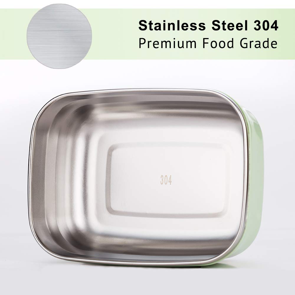 Lille Home Leak Proof Container Stainless Steel - Snack Stainless Steel Container - Ideal For Educational Settings & Daycare - D