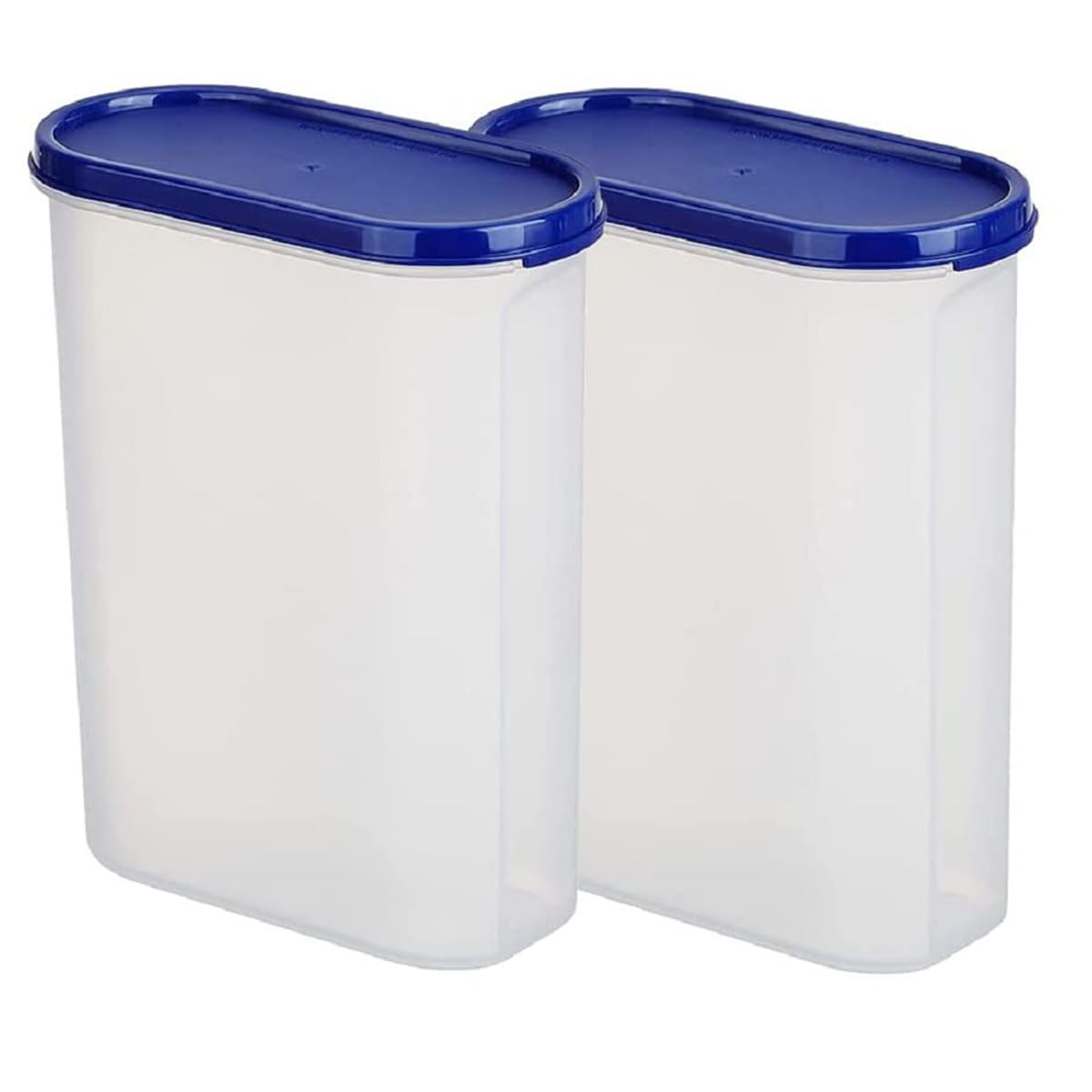 Heart Home Plastic Storage Containers With Lid I Set Of 2, 2500 Ml | Airtight, Stackable, SpillProof, TravelFriendly | Transpa