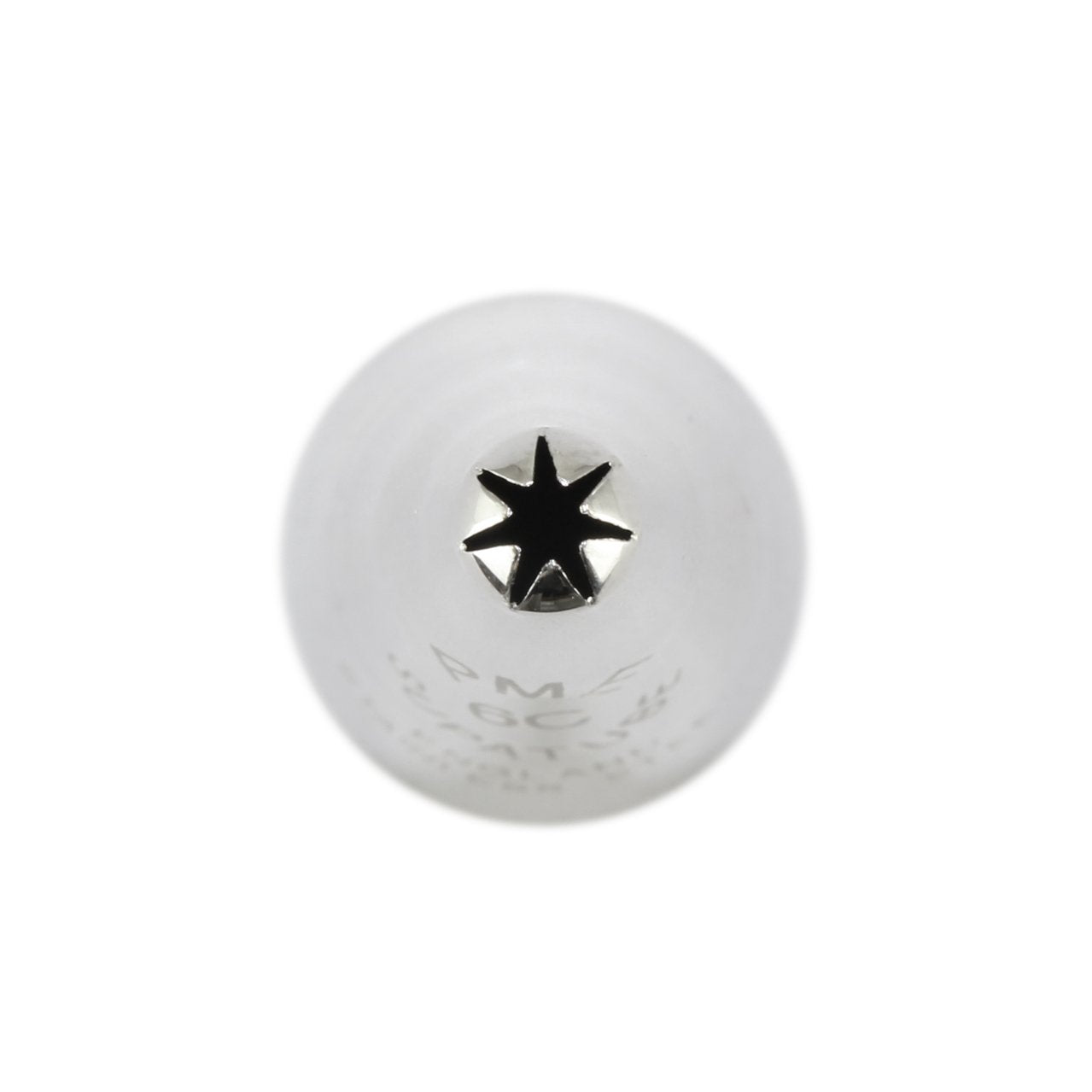 Pme, Decorating Tip, No. 6C Seamless Stainless Steel Medium Closed Star Supatube