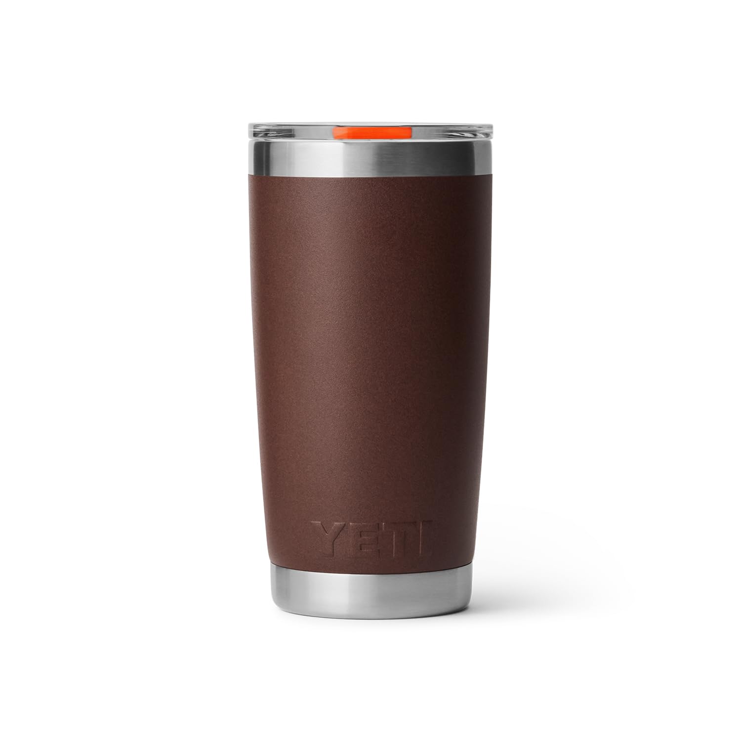 YETI Rambler 20 oz Tumbler, Stainless Steel, Vacuum Insulated, MagSlider Lid, Wetlands Brown