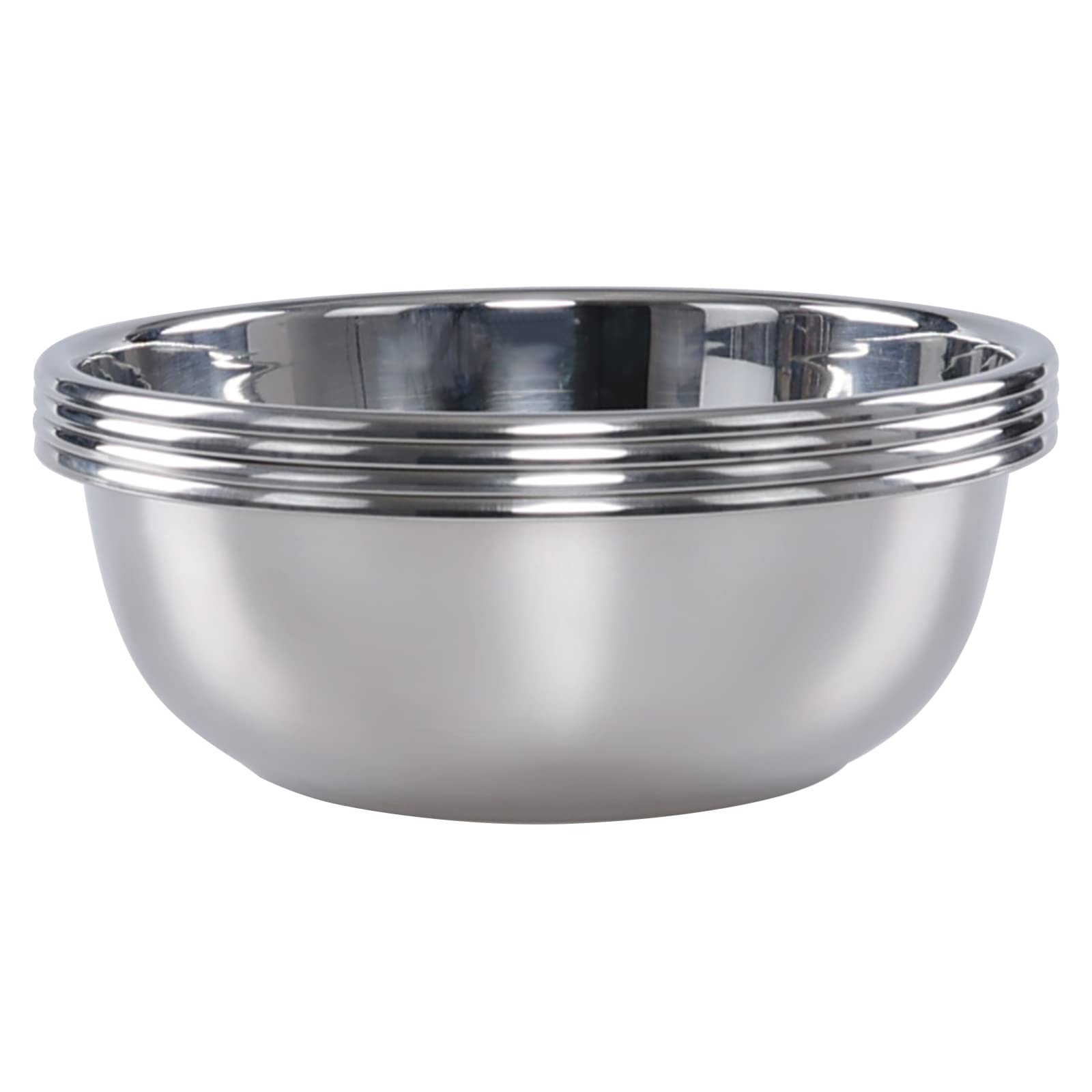Cadineus Stainless Steel Bowls Set Of 4, Metal Mixing Bowls Set Prep Bowl