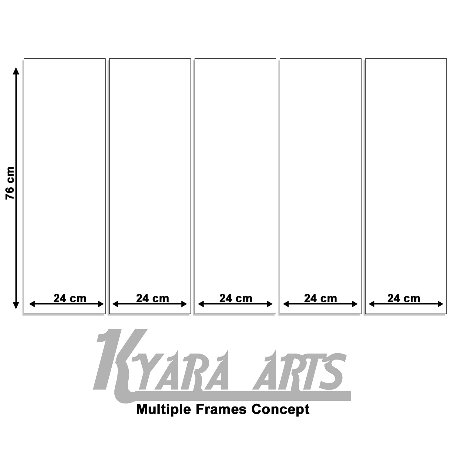 Kyara Arts Big Size Multiple Frames, Beautiful Wall Art Painting For Living Room, Bedroom, Office, Hotels, Drawing Room Wooden F