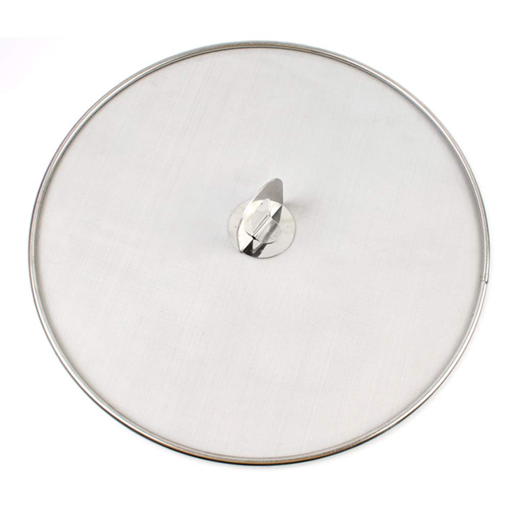 Stainless Steel Splatter Screen Mesh Pan Pot Lid Cover Oil Resist Splash Guard Frying Cooking Tools Practical Kitchen Accessorie