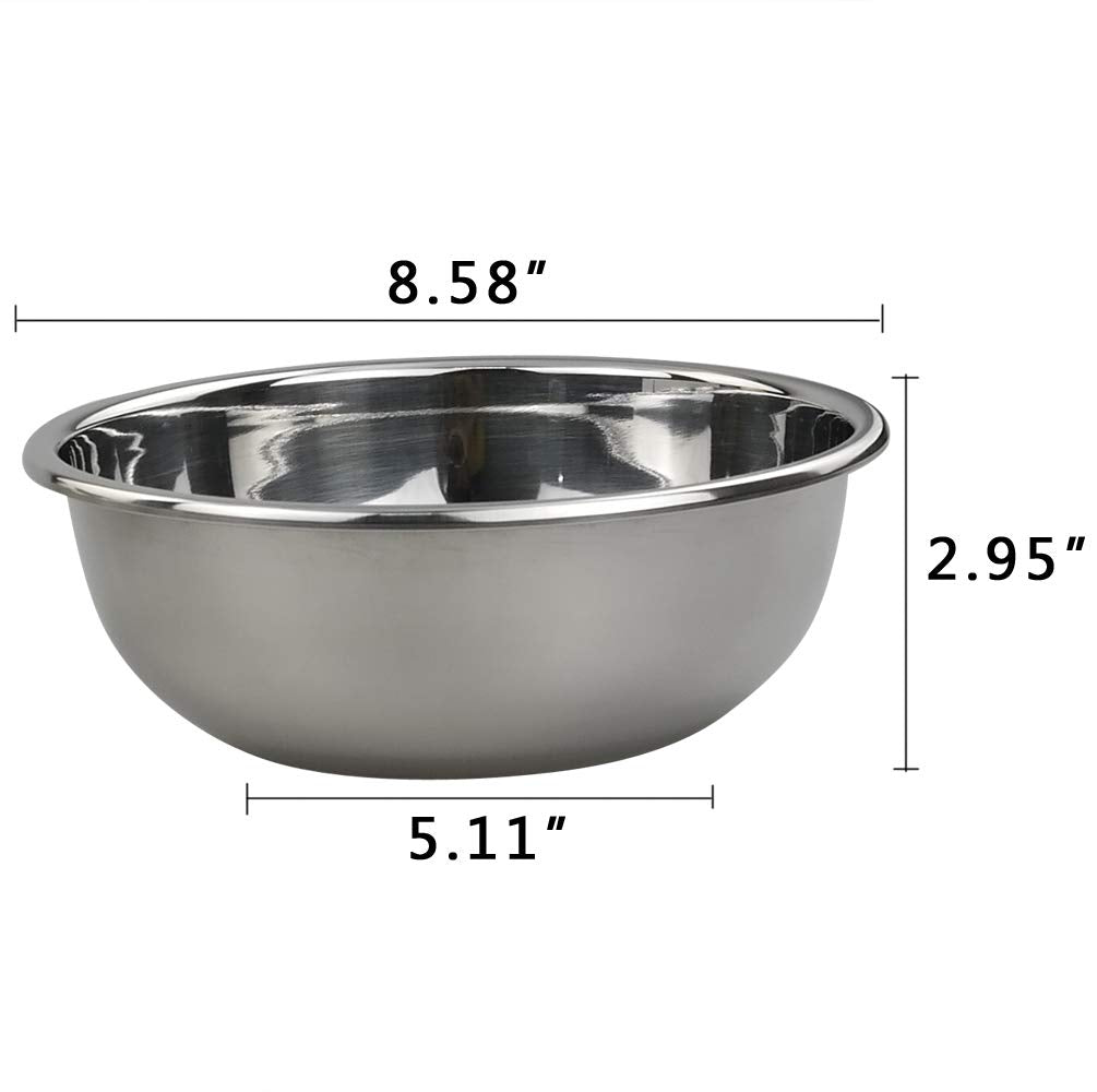 Doryh 18/10 Stainless Steel Mixing Bowls, Nesting Bowls For Meal Prep, Serving, Baking, Set Of 4
