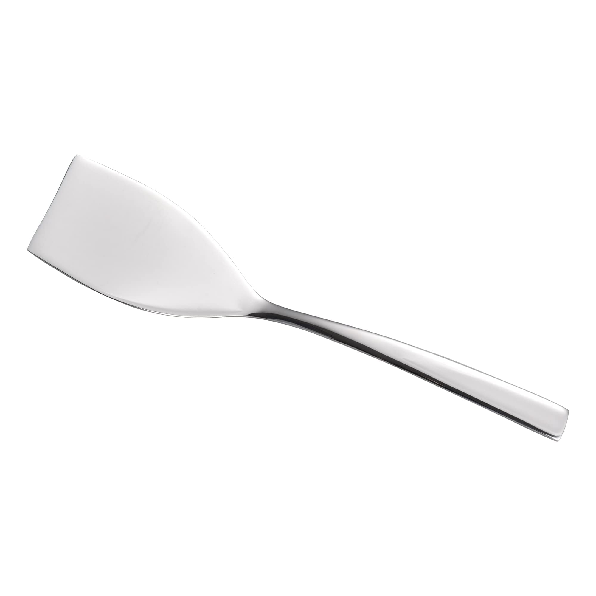 Imeea Small Spatula 9.3-Inch Mini 18/10 Stainless Steel Spatula Solid Turner Flat Spatula For Cast Iron Frying Pans