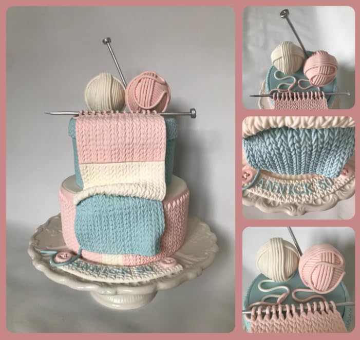 Fondant Sweater Knit Knitting Texture Silicone Chocolate For Fondant Chocolate Cake Decoration Silicone