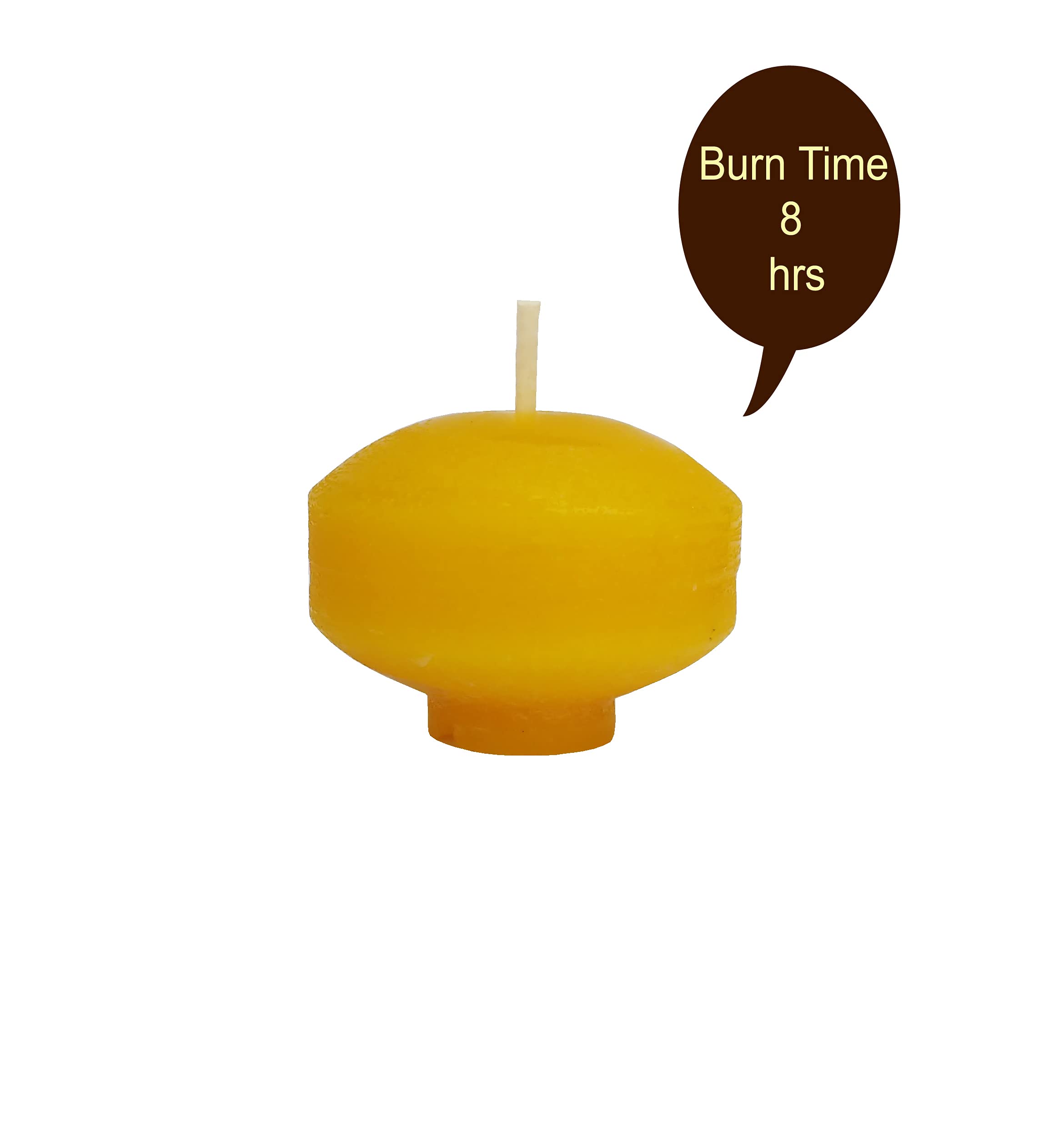 Pure Indian Candle Handmade Vanilla Scented Nugget Floating Candle PICNG001 (Pack of 4)