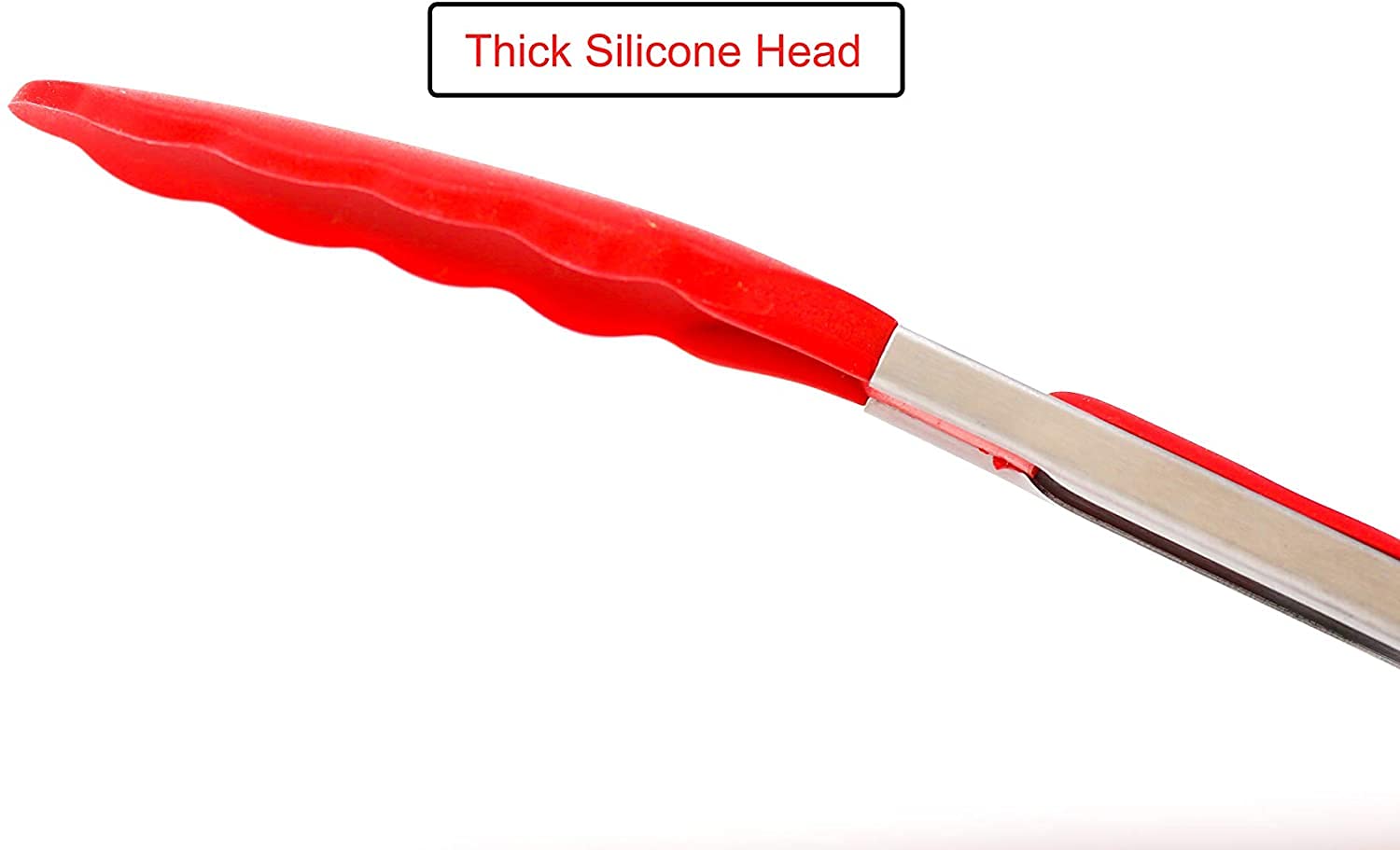 7-Inch Mini Silicone Kitchen Stainless Steel Tongs - Set Of 3 (Red, Orange, Purple) - Mini Tongs For Serving Food, Cooking, Sala