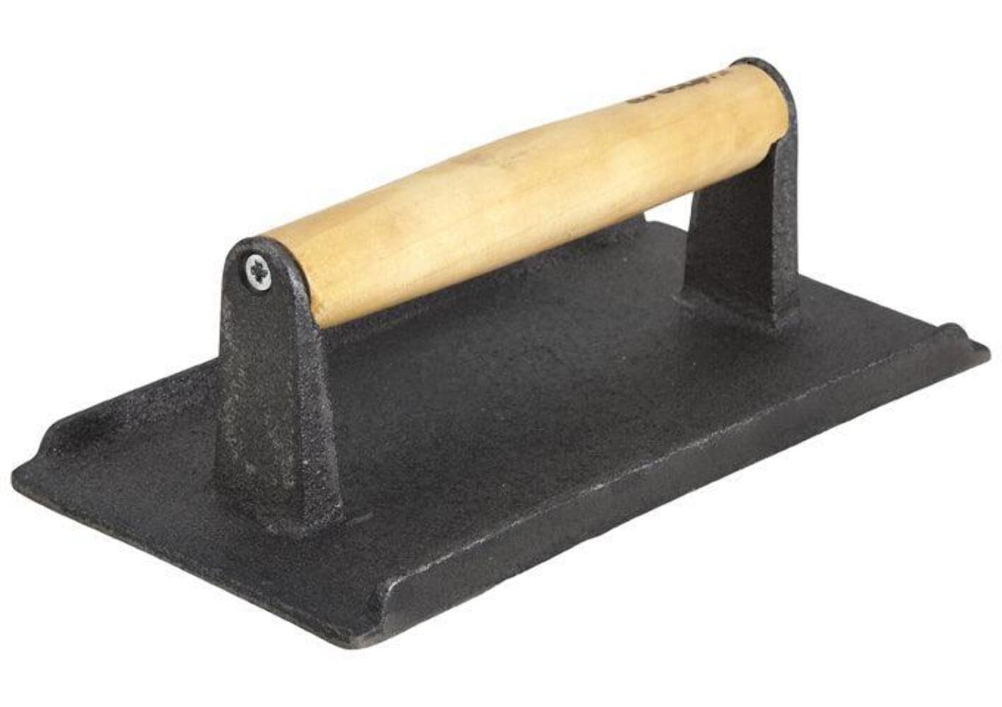 Winco Cast Iron Steak Weight, 4.25-Inch By 8.25-Inch,Black, Tan,Medium