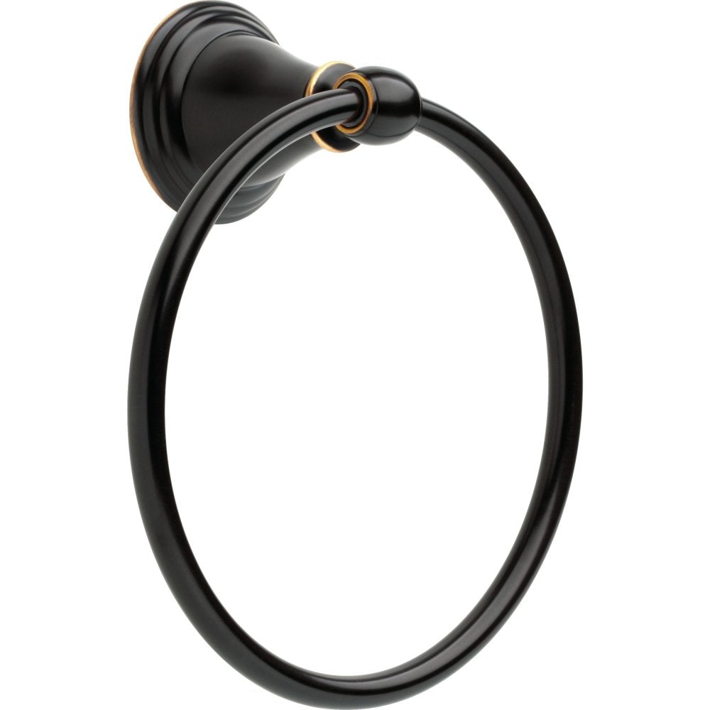DELTA 70046-OB Windemere Towel Ring, 7.25 x 6.38 x 6.38 inches, Oil Rubbed Bronze