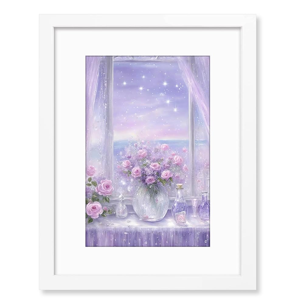 THREELOVE 16x24 Frame White, Display Picture 14x20 with mat or 16x24 Without mat, Photo Poster Picture Frame Wall Mounting Home 