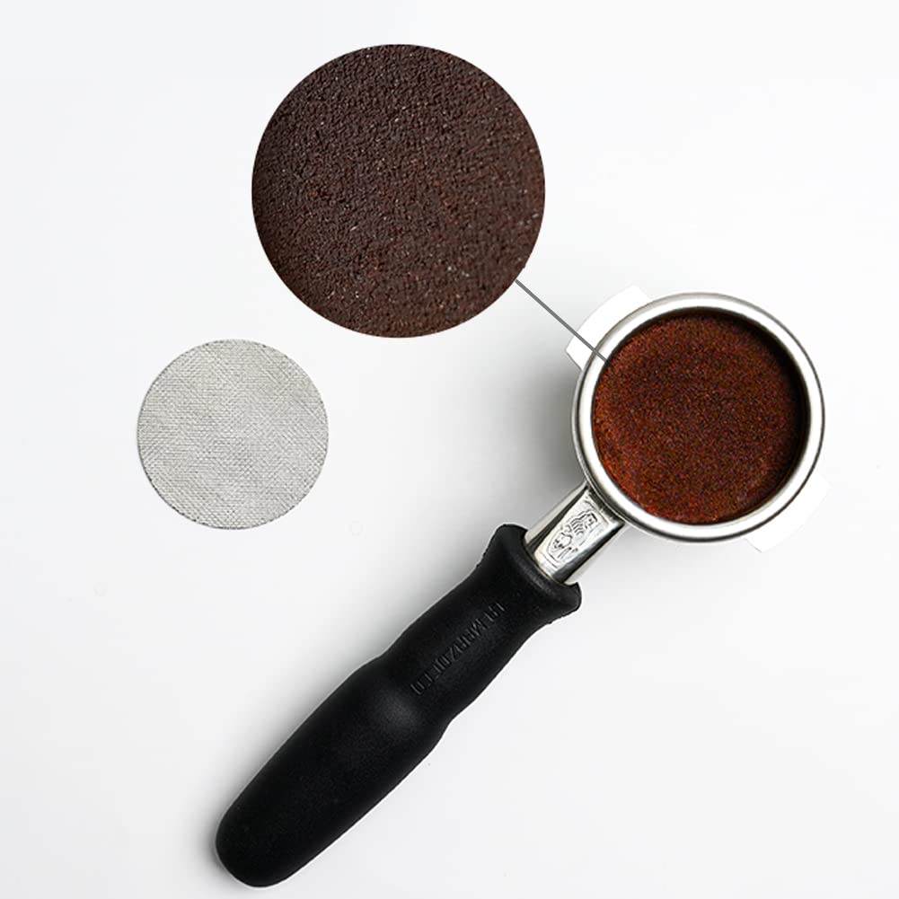 Watchget 51/53/58.35Mm Espresso Puck Screen, 1Mm Thickness 150M Reusable Stainless Steel Fine Coffee Filter Mesh (58.35Mm(1Mm Th