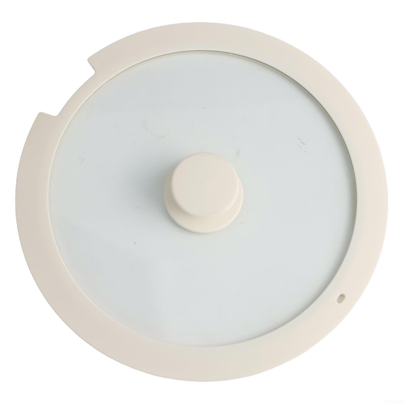 Noteflora Silicone Pot Lid with Tempered Glass View, AntiScald Handle and Steam Holes for 18cm 20cm 26cm Cooking Pots, Easy Mai