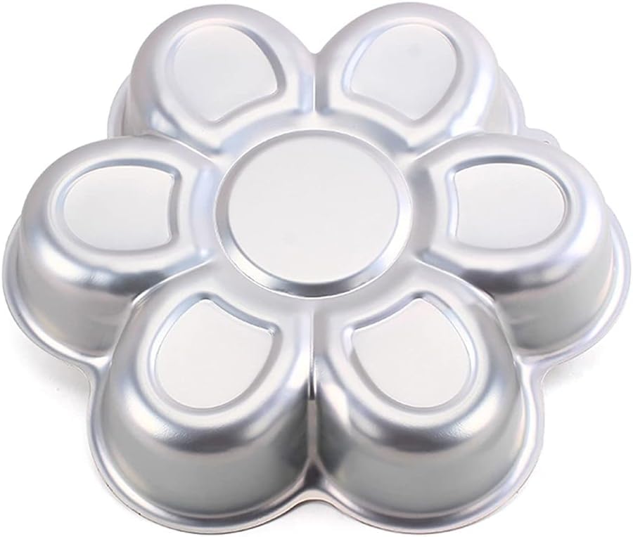 Cayanmydery Flower Shaped Cake Pan, Aluminum 3D Flower Cake Mold for Baking Mould Tin Cake Pan