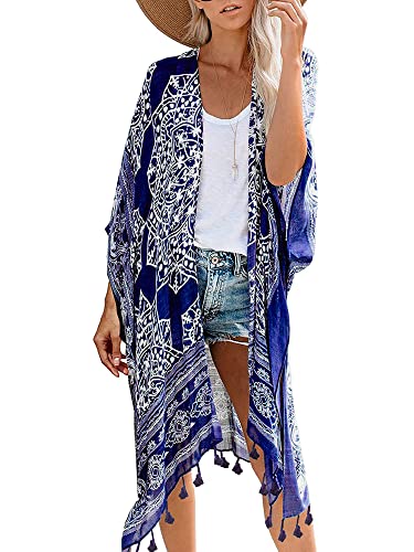 Breezy Lane Kimonos For Women Swimsuit Coverup Beach Cover Up For Swimwear Summer Kimono Cardigans Vacation Wear